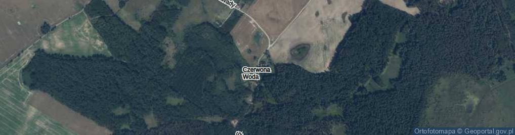 Zdjęcie satelitarne Czerwona Woda ul.